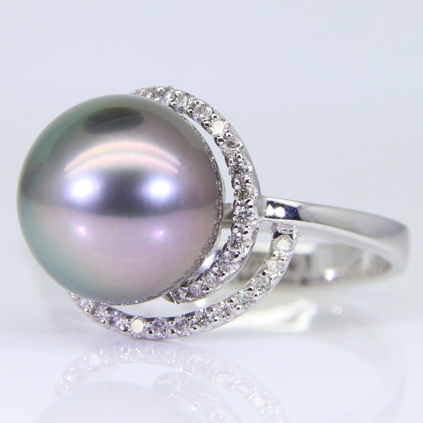 大溪地黑珍珠 戒指 12mm PG00057