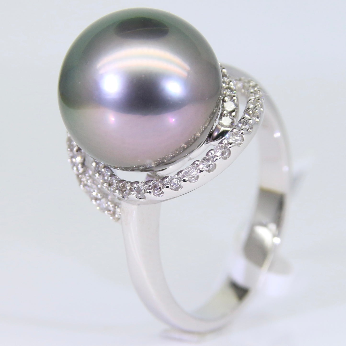 大溪地黑珍珠 戒指 12mm PG00057