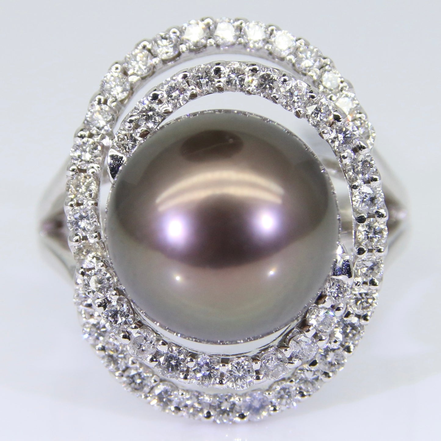 大溪地黑珍珠 戒指 11mm PG00059