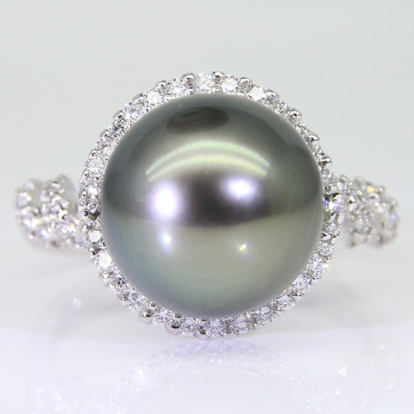 大溪地黑珍珠 戒指 11mm PG00066