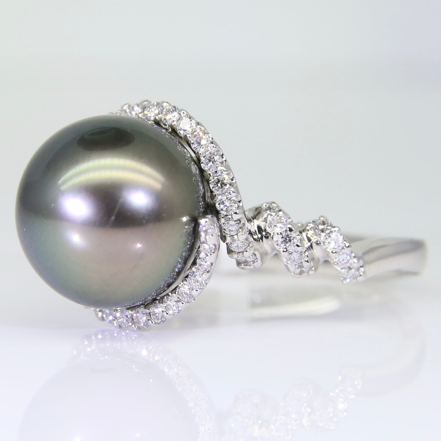 大溪地黑珍珠 戒指 11mm PG00066