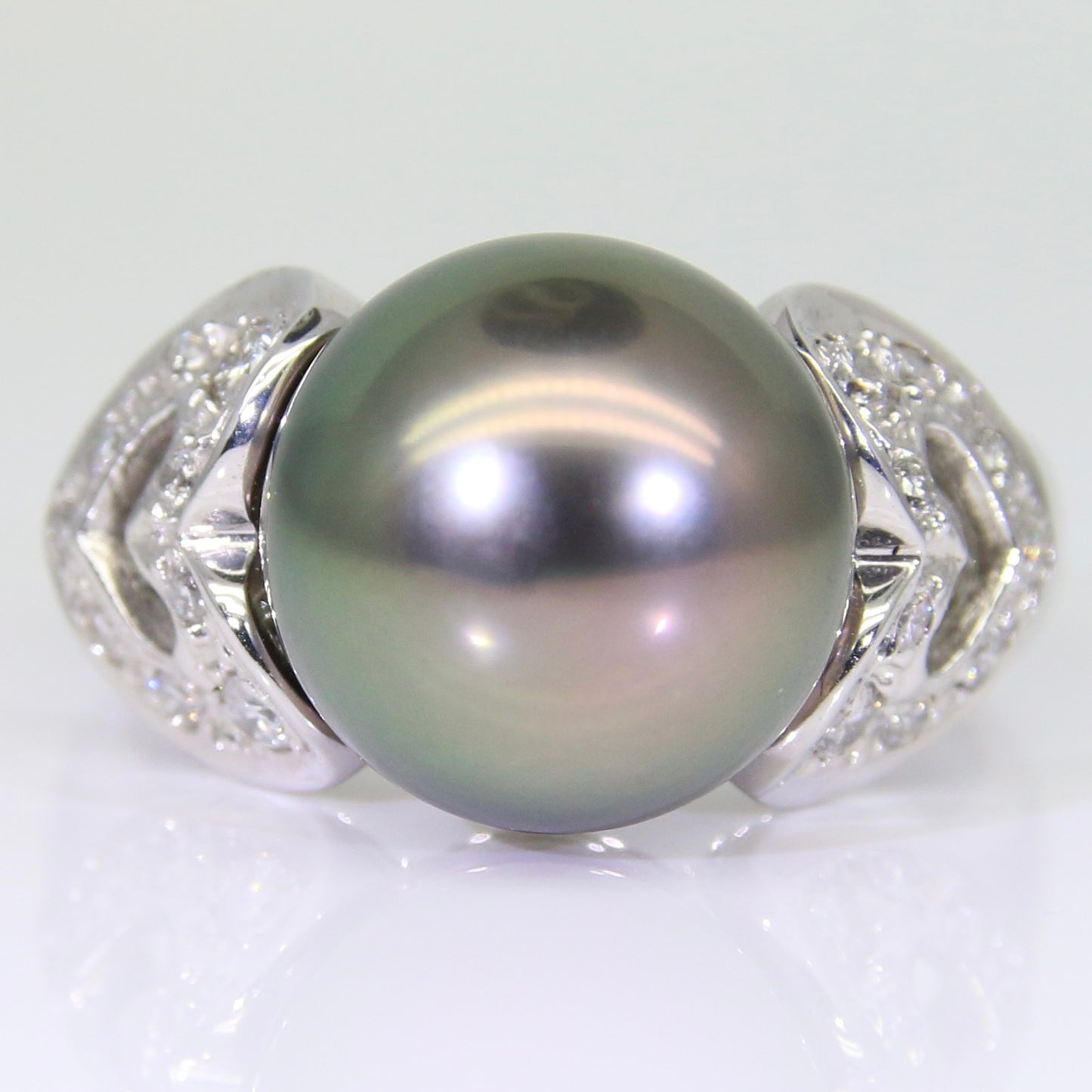 大溪地黑珍珠 戒指 11mm PG00055