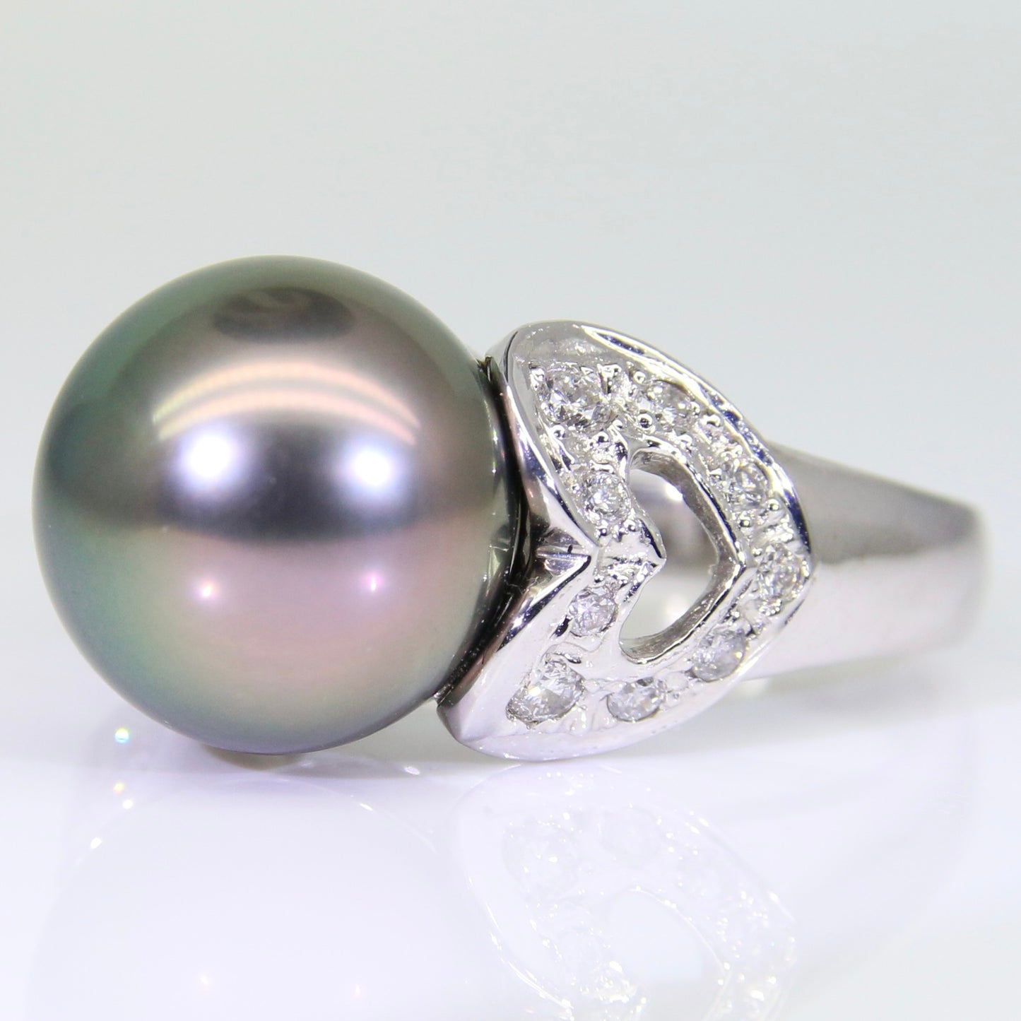 大溪地黑珍珠 戒指 11mm PG00055