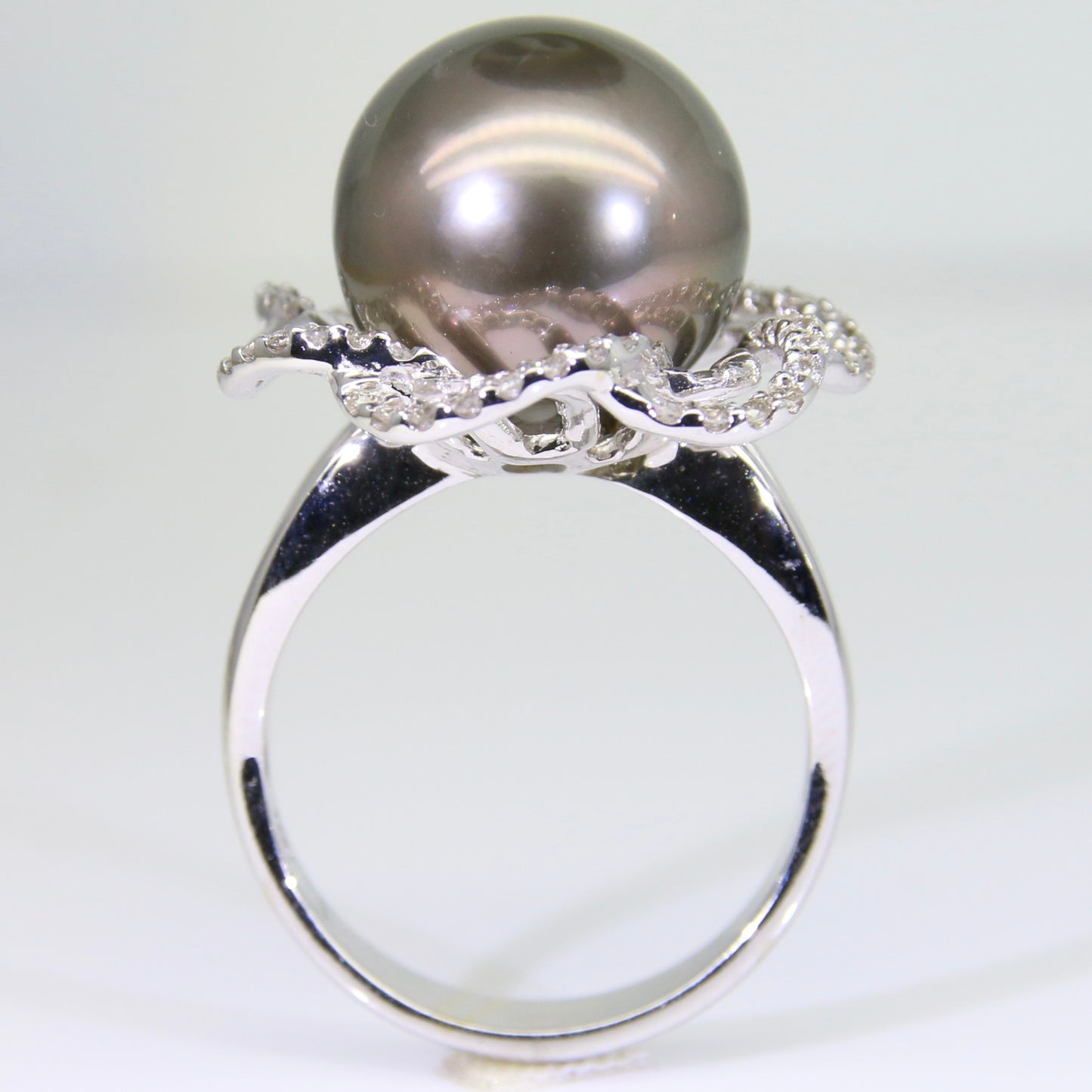 大溪地黑珍珠 戒指 13mm PG00056