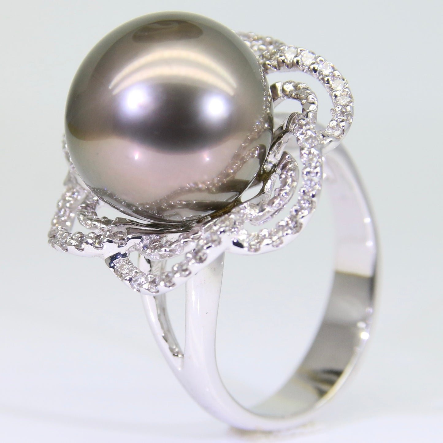 大溪地黑珍珠 戒指 13mm PG00056